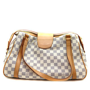 Louis Vuitton Damier Stresa Handbag White PM Canvas